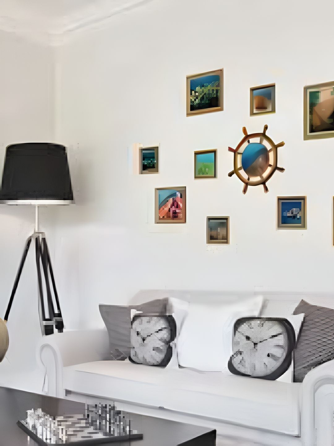 Asian royal Blue & Brown Printed Waterproof Wall Sticker-picture-39