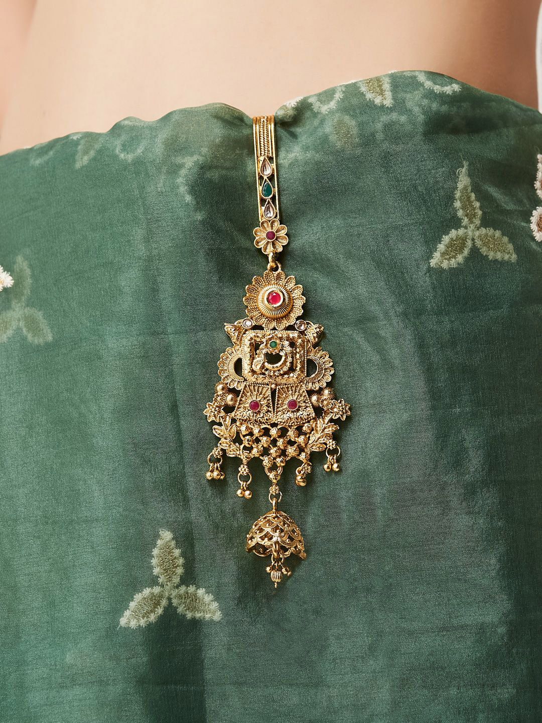 ATIBELLE Gold Plated Stone Studded Kamarbandh