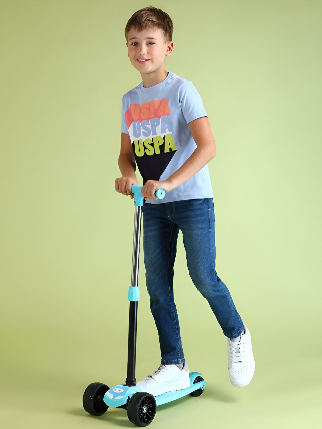 U.S. Polo Assn. Kids Boys Typography Printed Round Neck Cotton T-shirt-picture-35