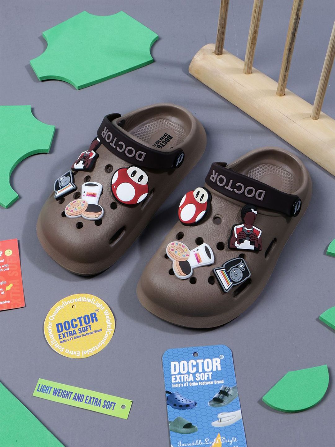 DOCTOR EXTRA SOFT Kid's Printed Clogs-image-18