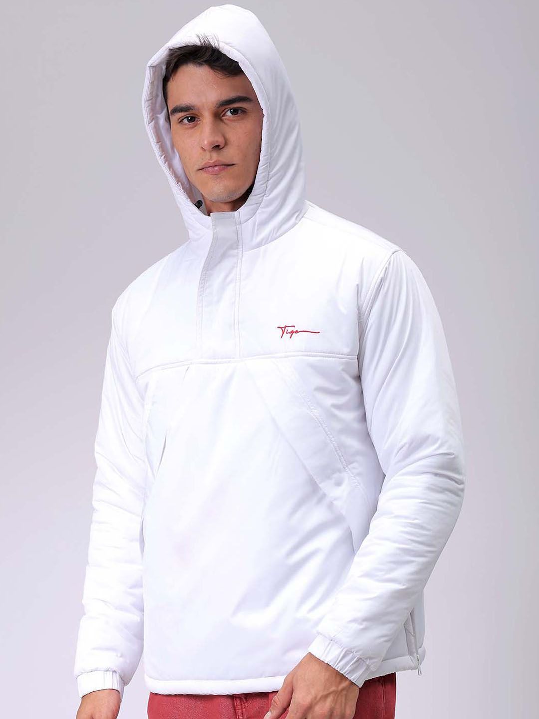 The Indian Garage Co Men Hooded Solid Casual Sporty Jacket-picture-13