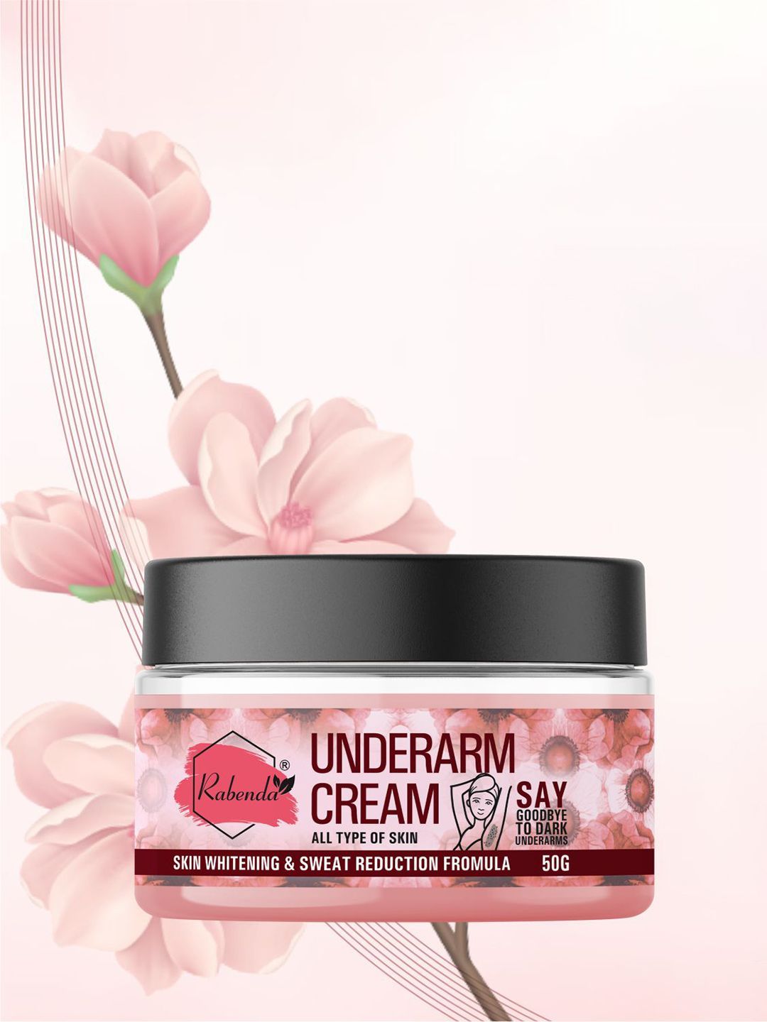 Rabenda Underarm Whitening & Sweat Reduction Cream - 50 g-image-34