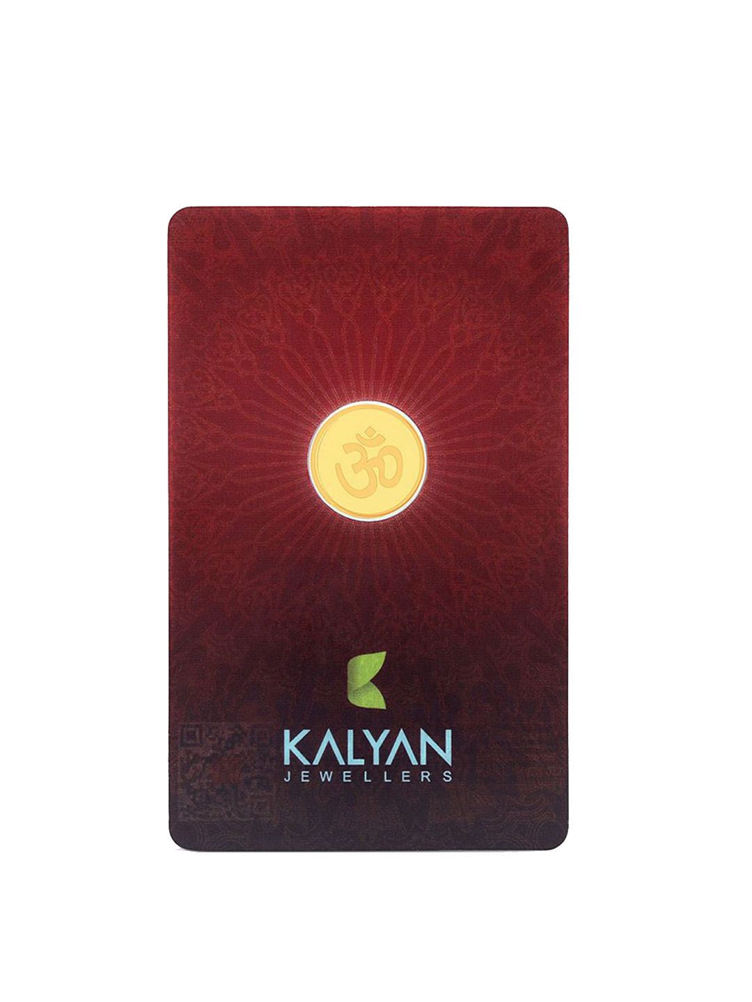 Kalyan Jewellers 24K (999) Purity OHM Gold Coin 1 Gms