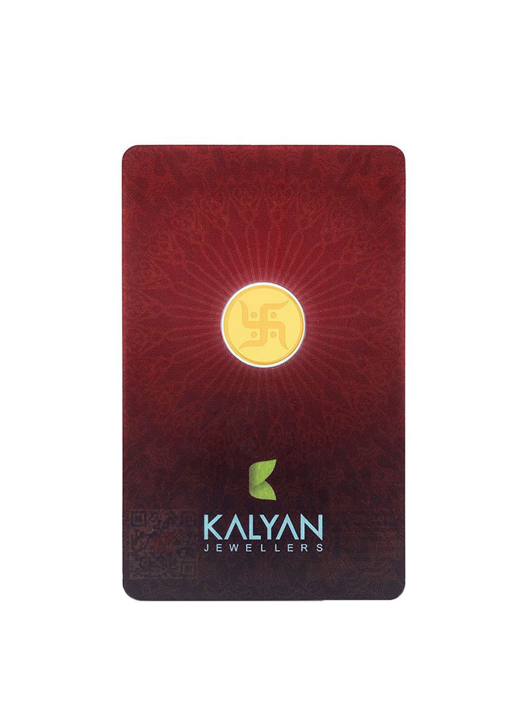 Kalyan Jewellers 24K (999) Purity Swastik Gold Coin 1 Gms