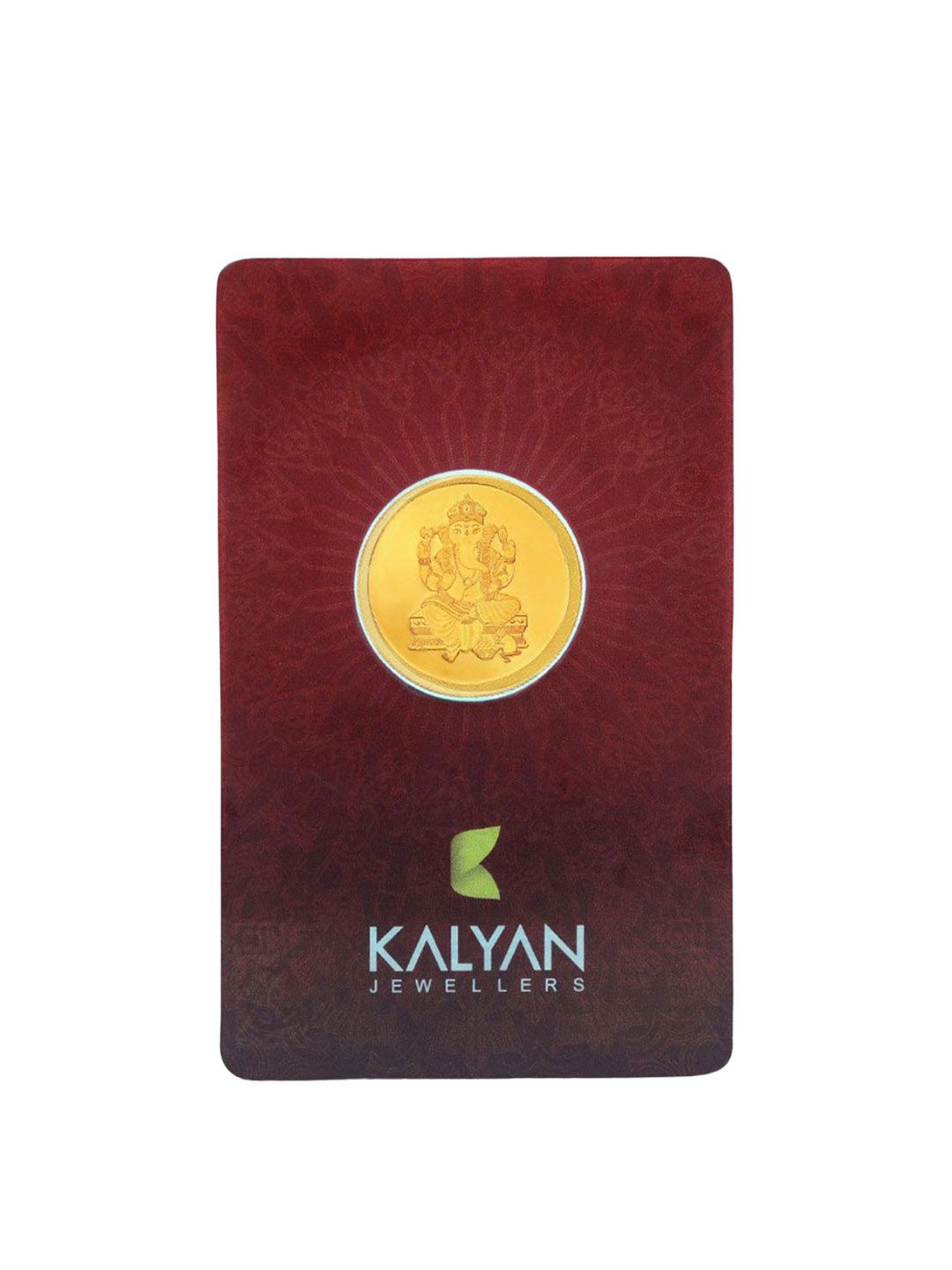 Kalyan Jewellers 24K (999) Purity Lord Ganesh Gold Coin 5 Gms