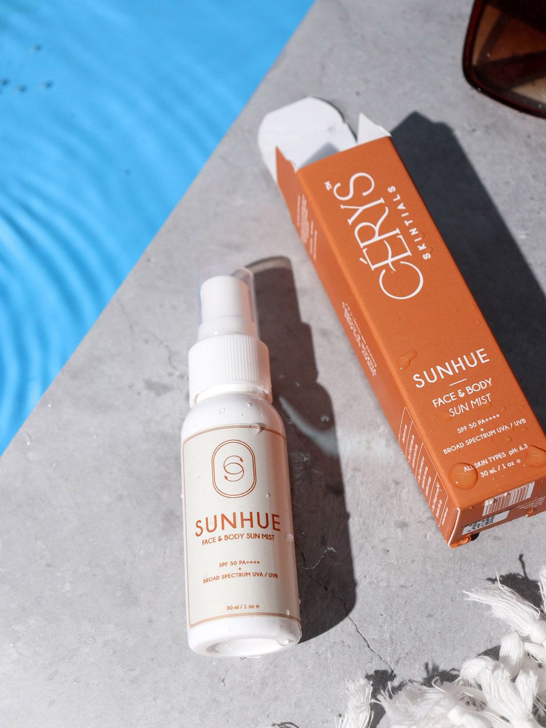 CERYS SKINTIALS Sunscreen Mist Infused with Vitamin C, Vitamin F, Hyaluronic Acid - 30 ml