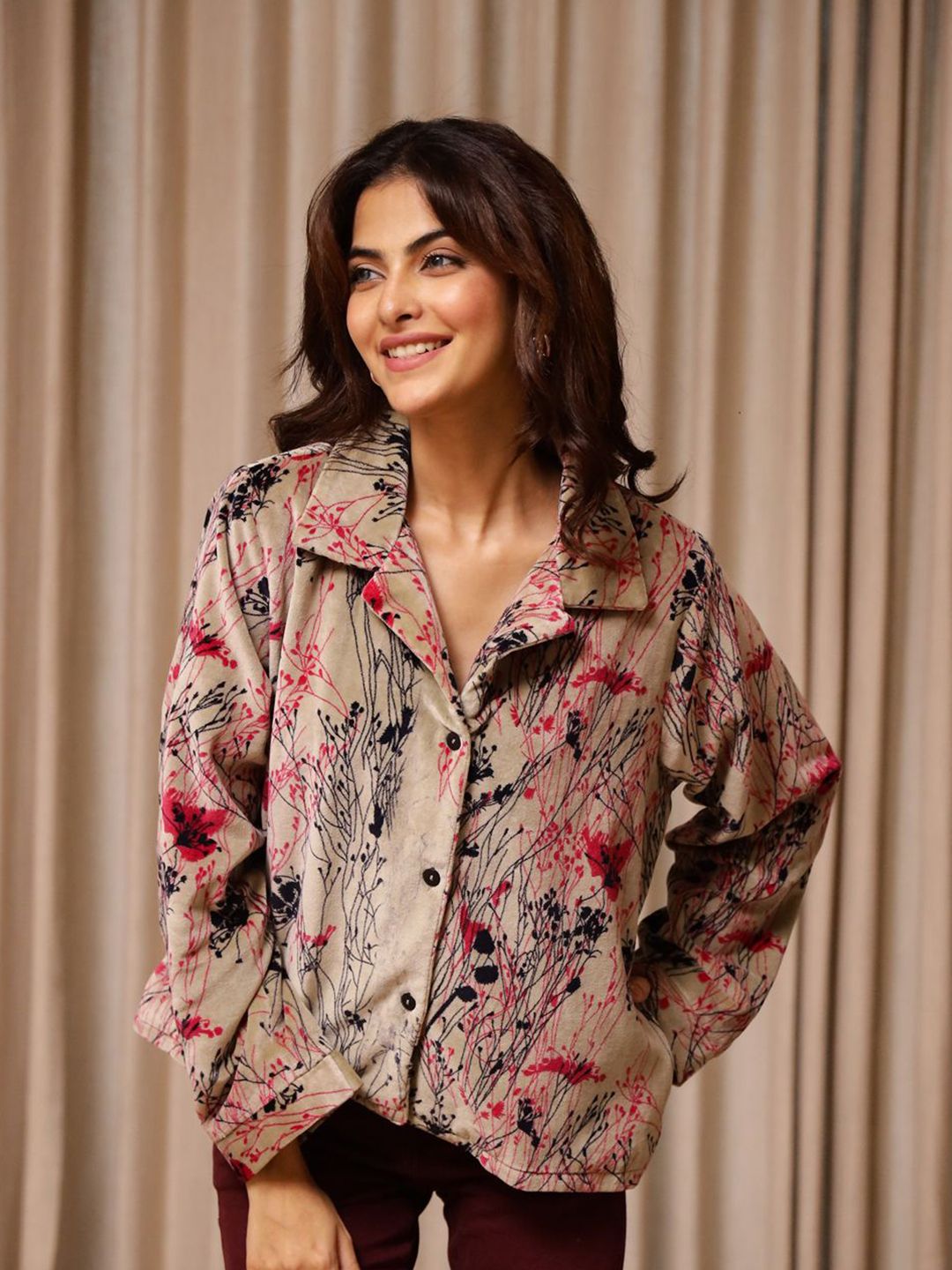 SANSKRUTIHOMES Women Floral Crop Jacket-picture-55