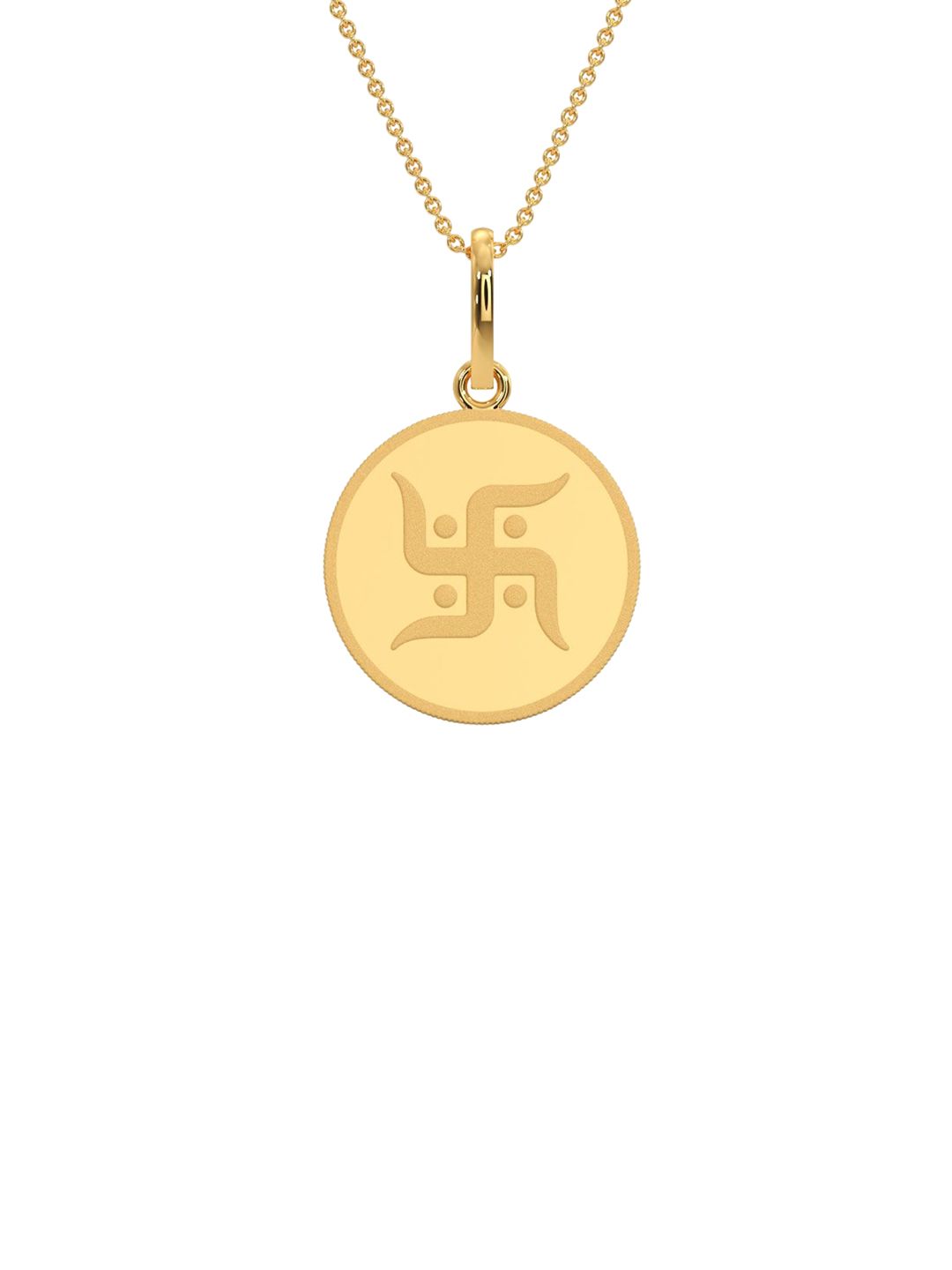 Kalyan Jewellers 24KT 999 Purity Swastik Gold Coin - 2 g-picture-35
