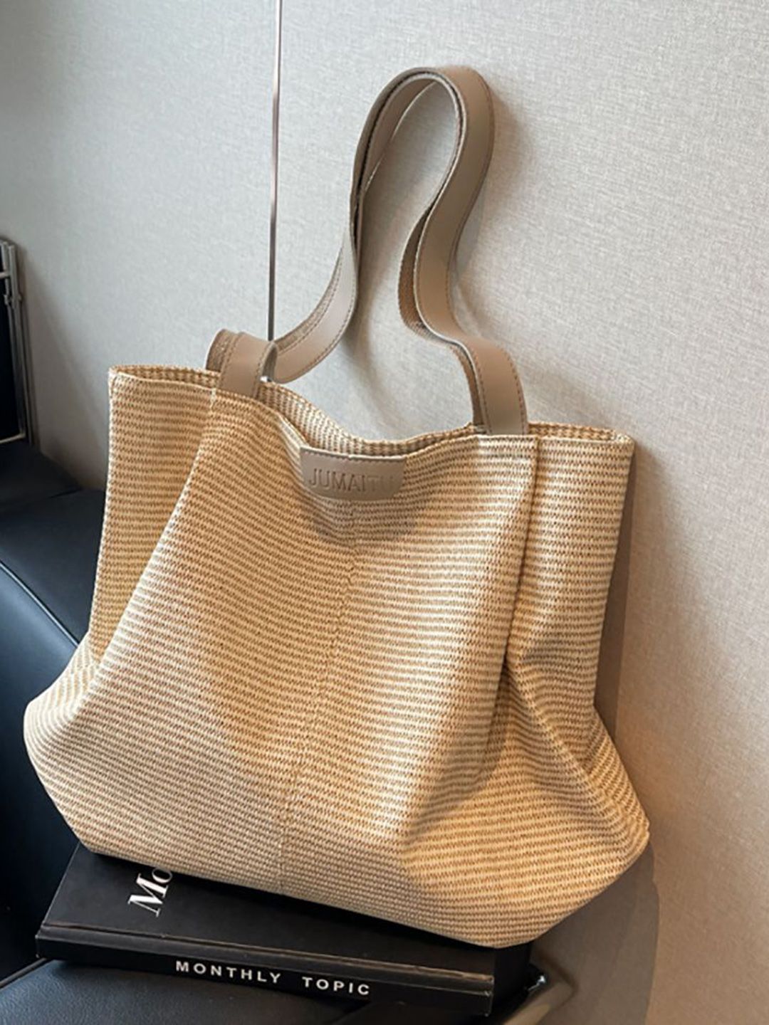 StyleCast x Revolte Women Striped Shopper Shoulder Bag-picture-36