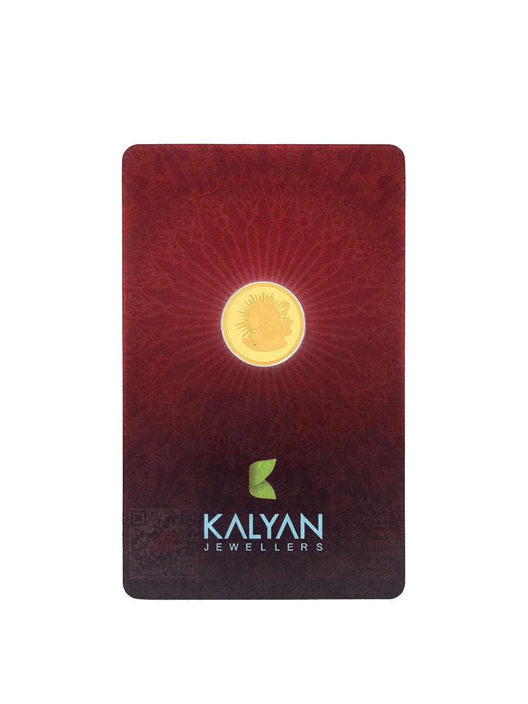 Kalyan Jewellers 24K (999) Purity Shree Ram Gold Coin 1 Gms