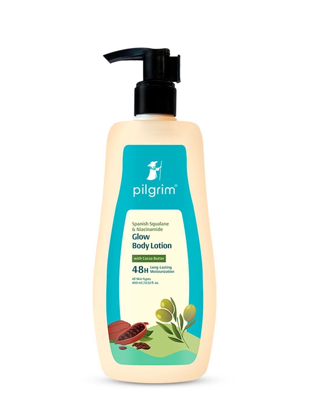 Pilgrim Spanish Squalane & Niacinamide Glow Body Lotion With Cocoa Butter - 400 ml-image-47