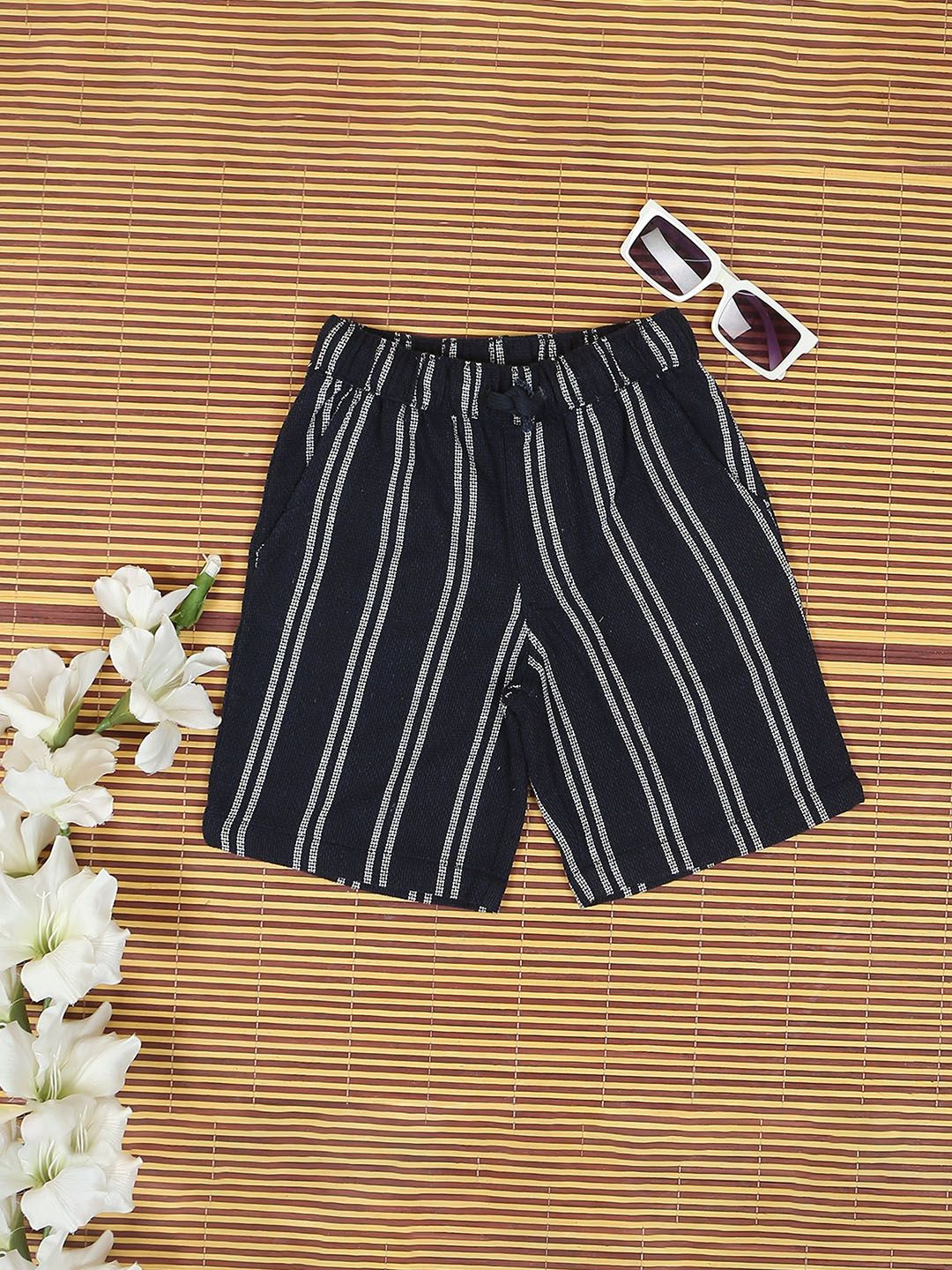 The Lion and The Fish Boys Striped Technology Shorts-picture-37