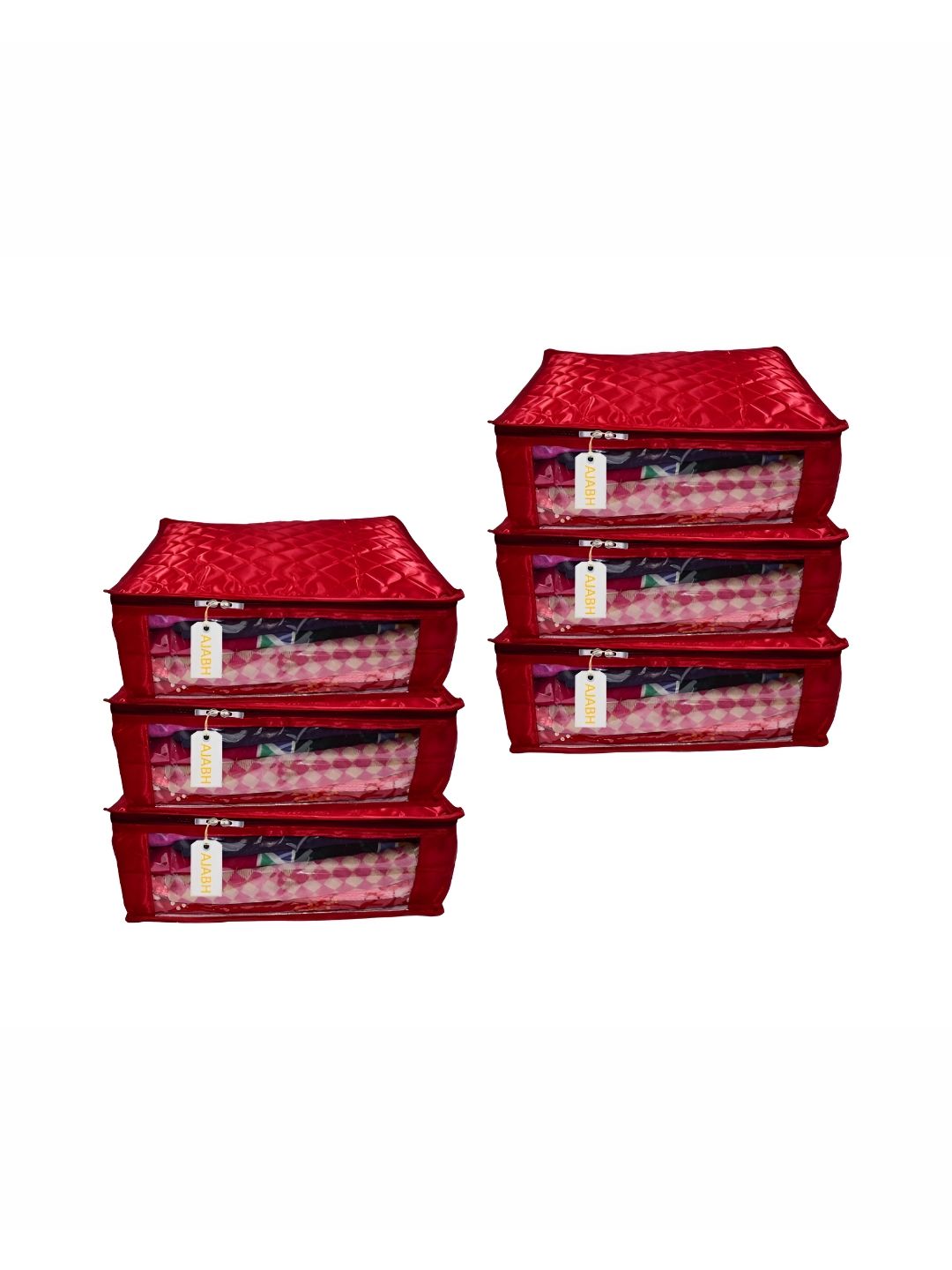 Ajabh Maroon Set of 6 Regular Drawer Organiser Organisers-picture-41