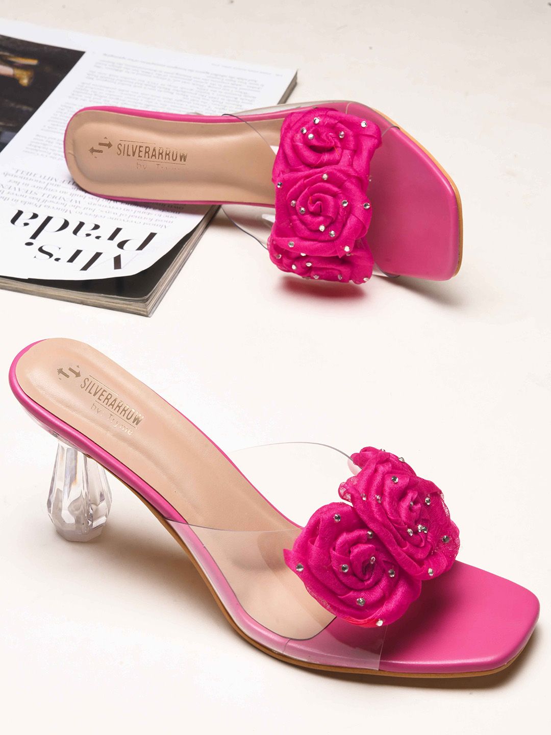 Try Me Women Open Toe Stiletto Heel Sandals-picture-31