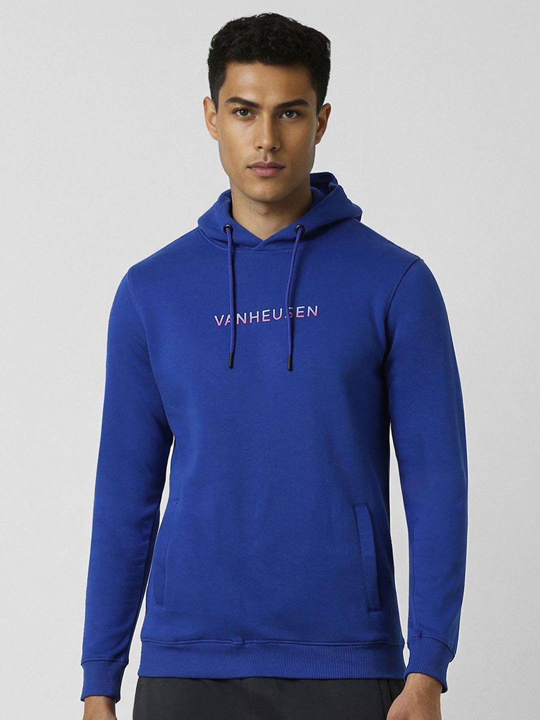 Van Heusen Men Printed Cotton Hooded Sweatshirt-picture-13