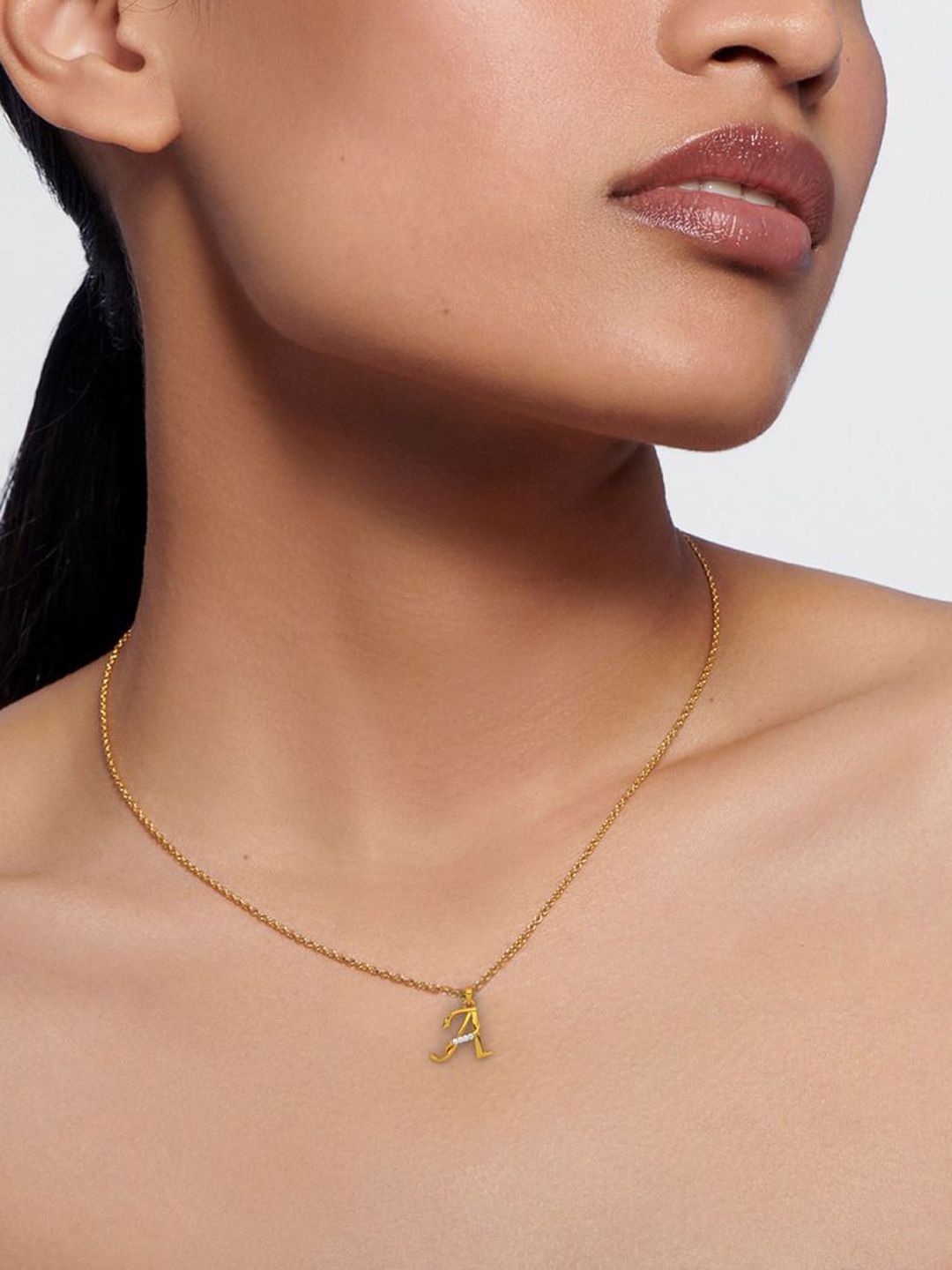 KISNA DIAMOND AND GOLD JEWELLERY Women 14KT Pendant Diamond 0.01 CT