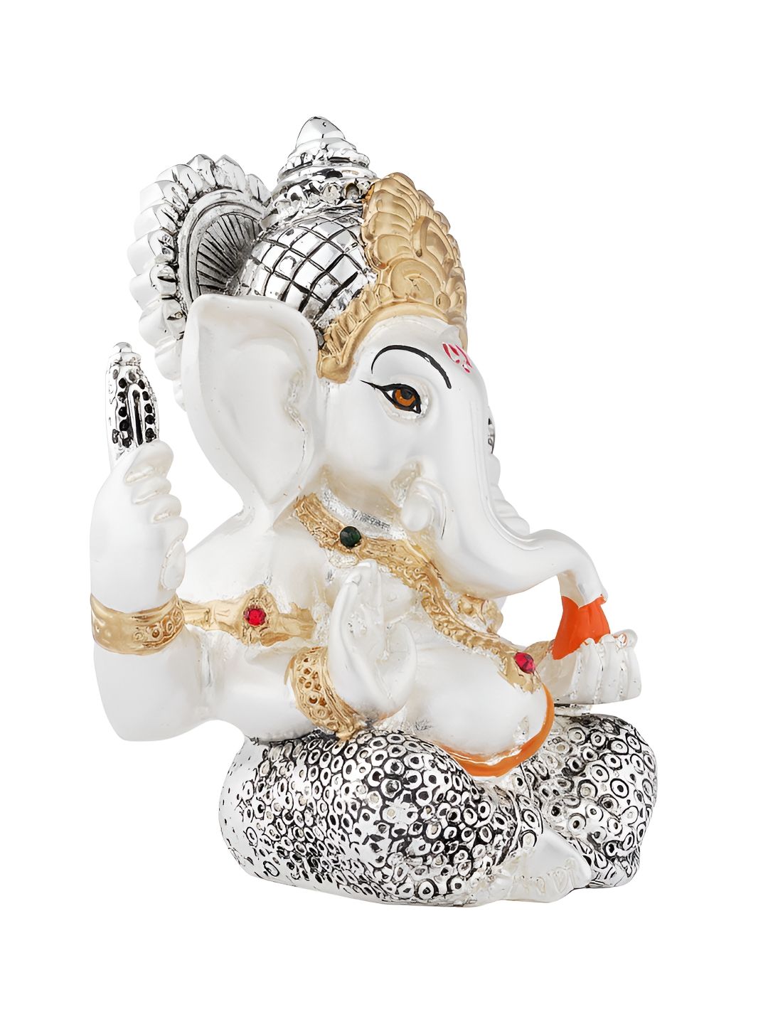 Voylla Silver-Toned Religious Lord Ganesha Showpiece-image-41