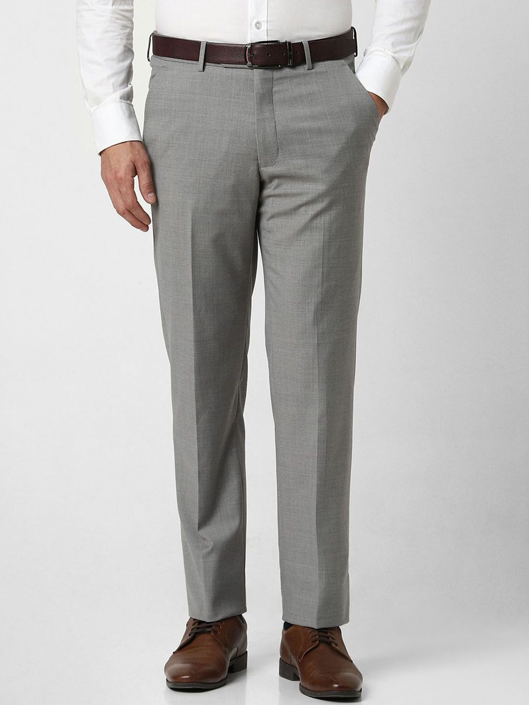 Luxure by Louis Philippe Men Slim Fit Regular Trousers-picture-29