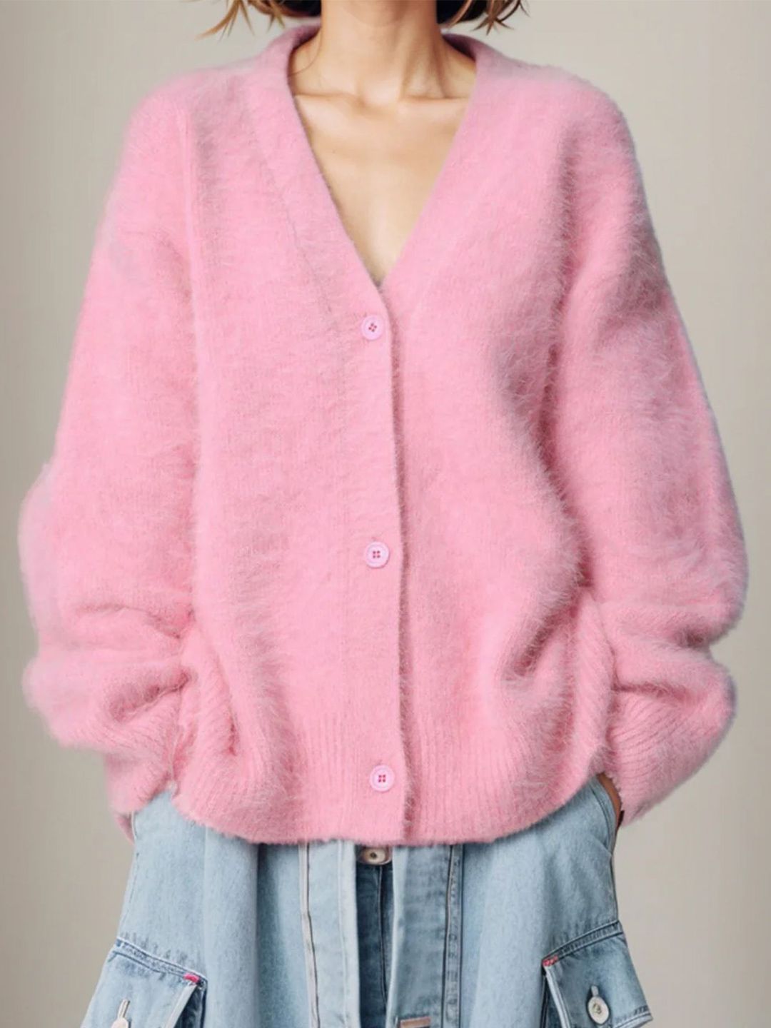 LULU & SKY Women Solid Long Sleeves Cardigan-picture-55