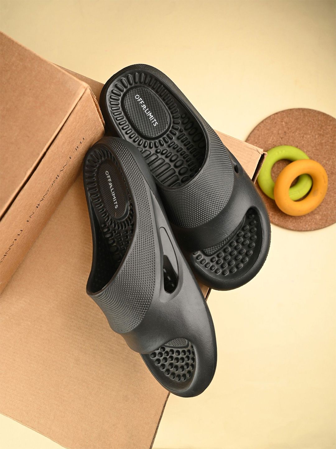 OFF LIMITS Men Rubber Sliders-picture-36