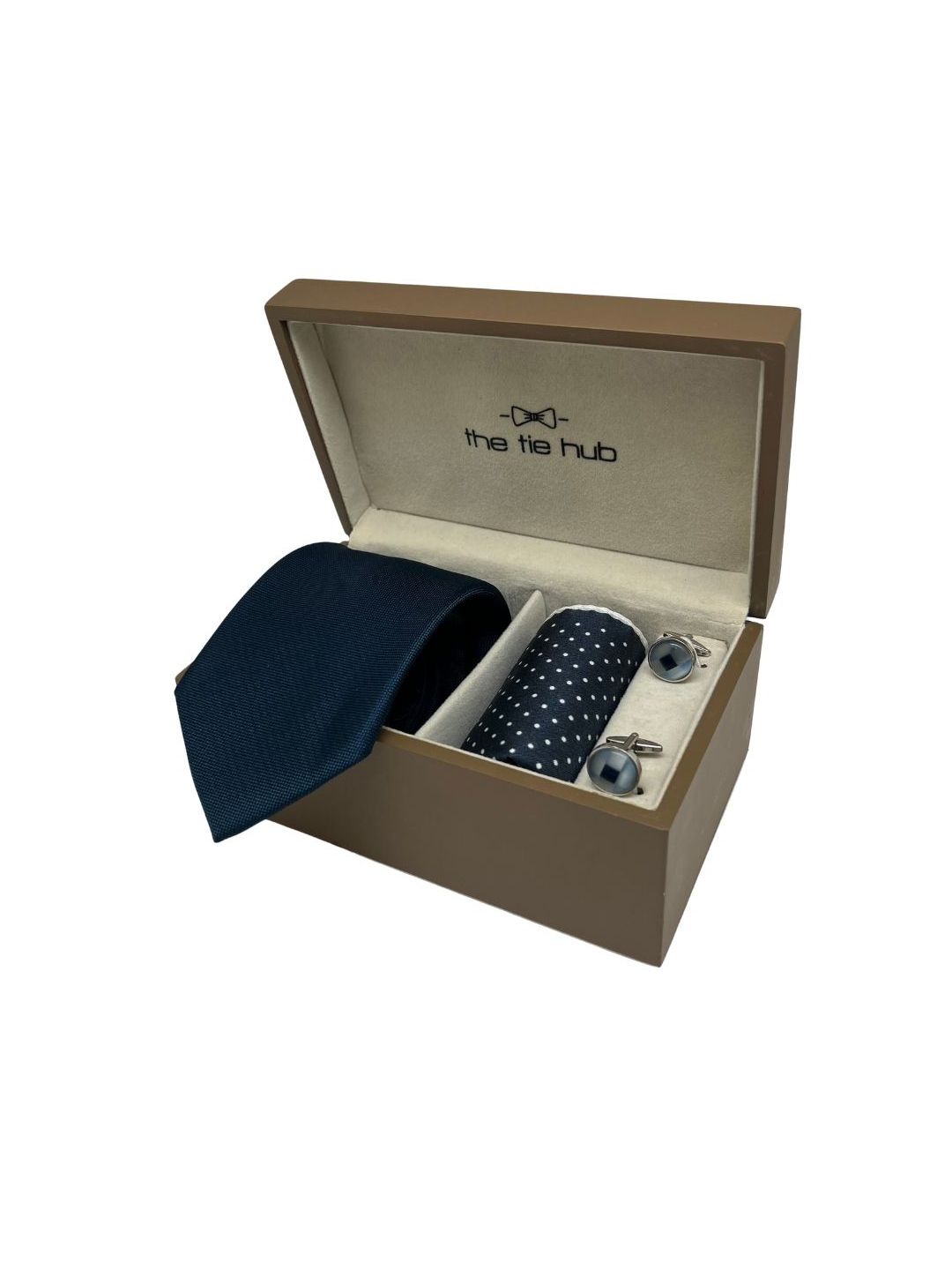 The Tie Hub Men Accessory Gift Set of Tie, Cufflinks, Pocket Square Comes with a box-image-8