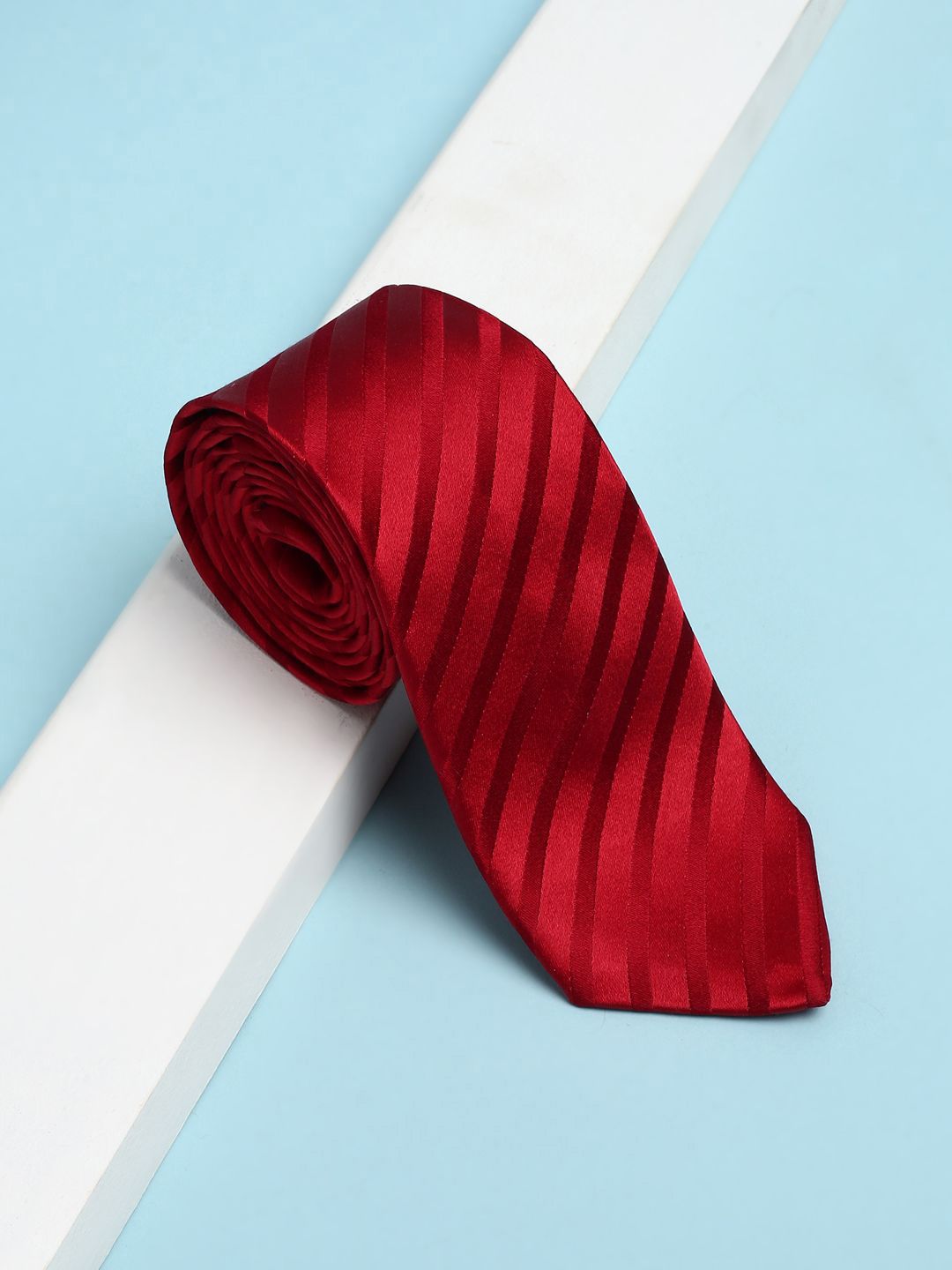 Peter England Men Striped Skinny Tie-picture-39
