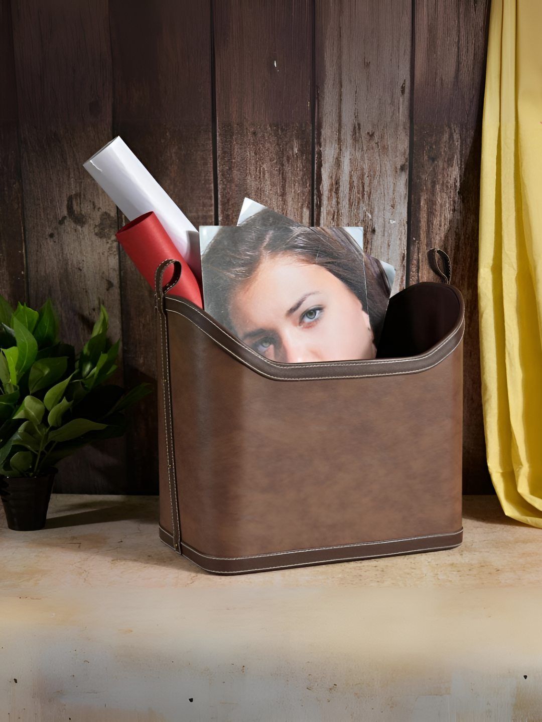 Premsons Brown Magazine Rack