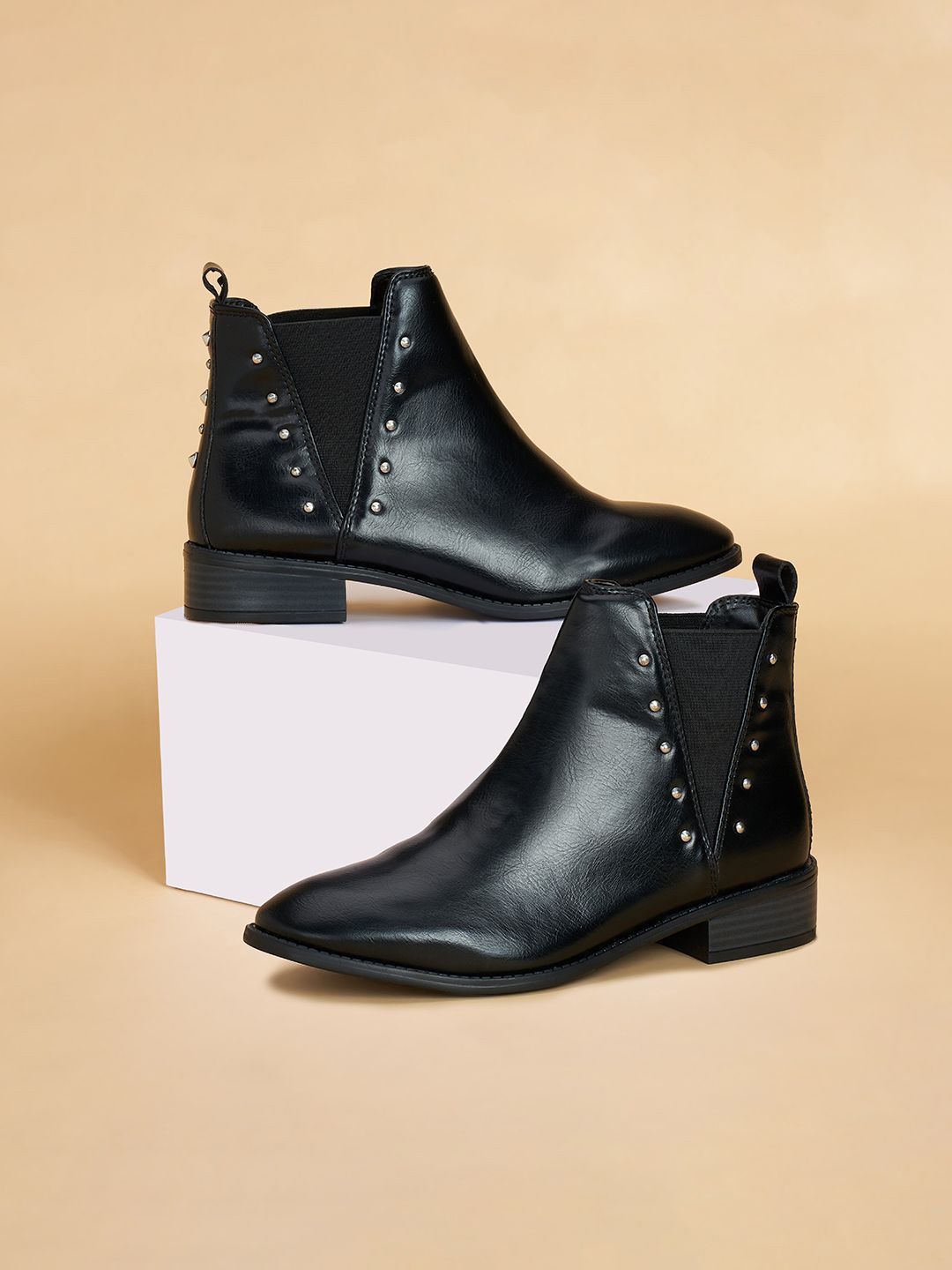 Forever Glam by Pantaloons Women PU Winter Boots-picture-18