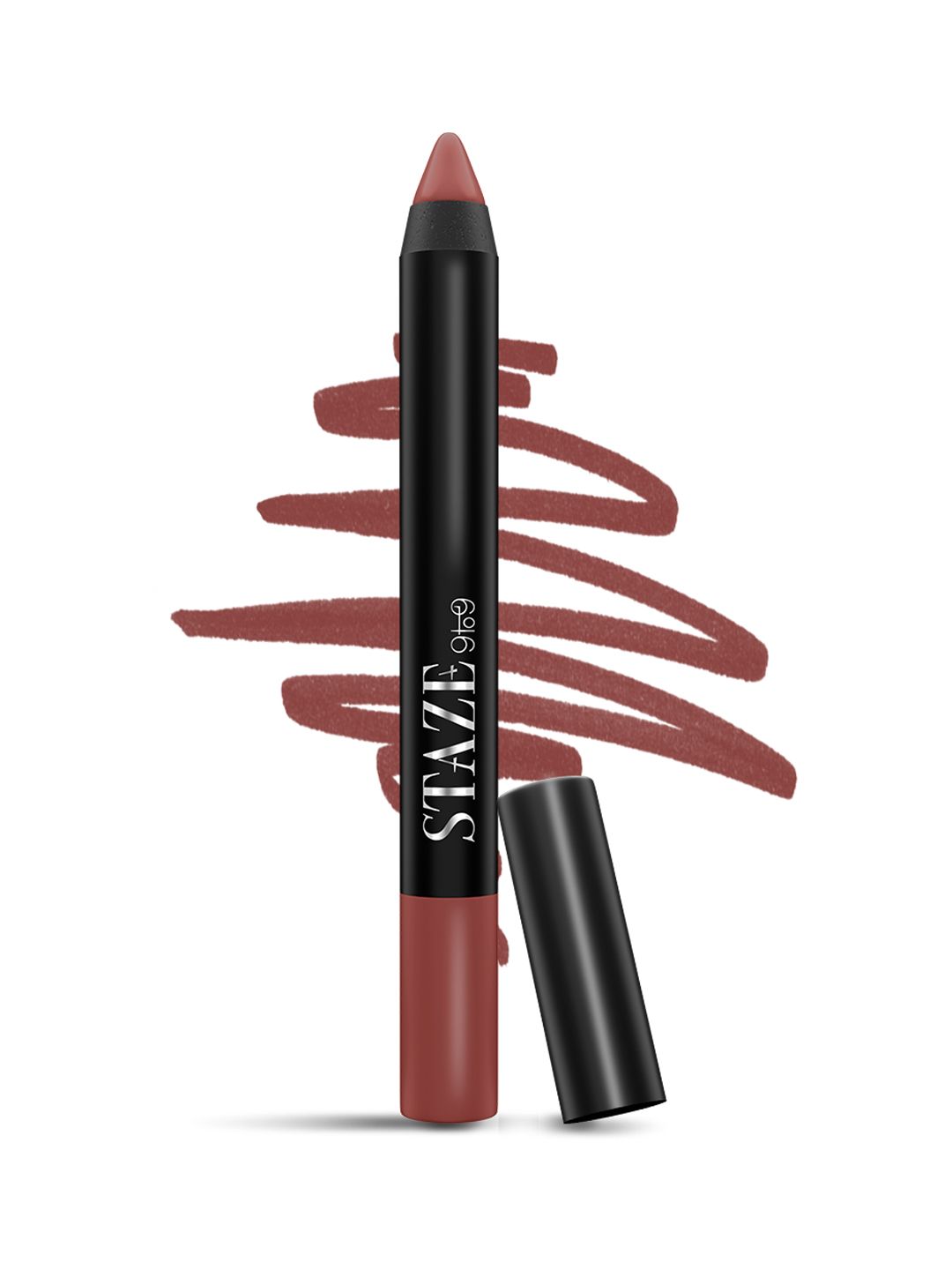 STAZE Pout On Matte Finish Smudgeproof Lip Crayon with Jojoba Oil - Coffee Talk 04-picture-34