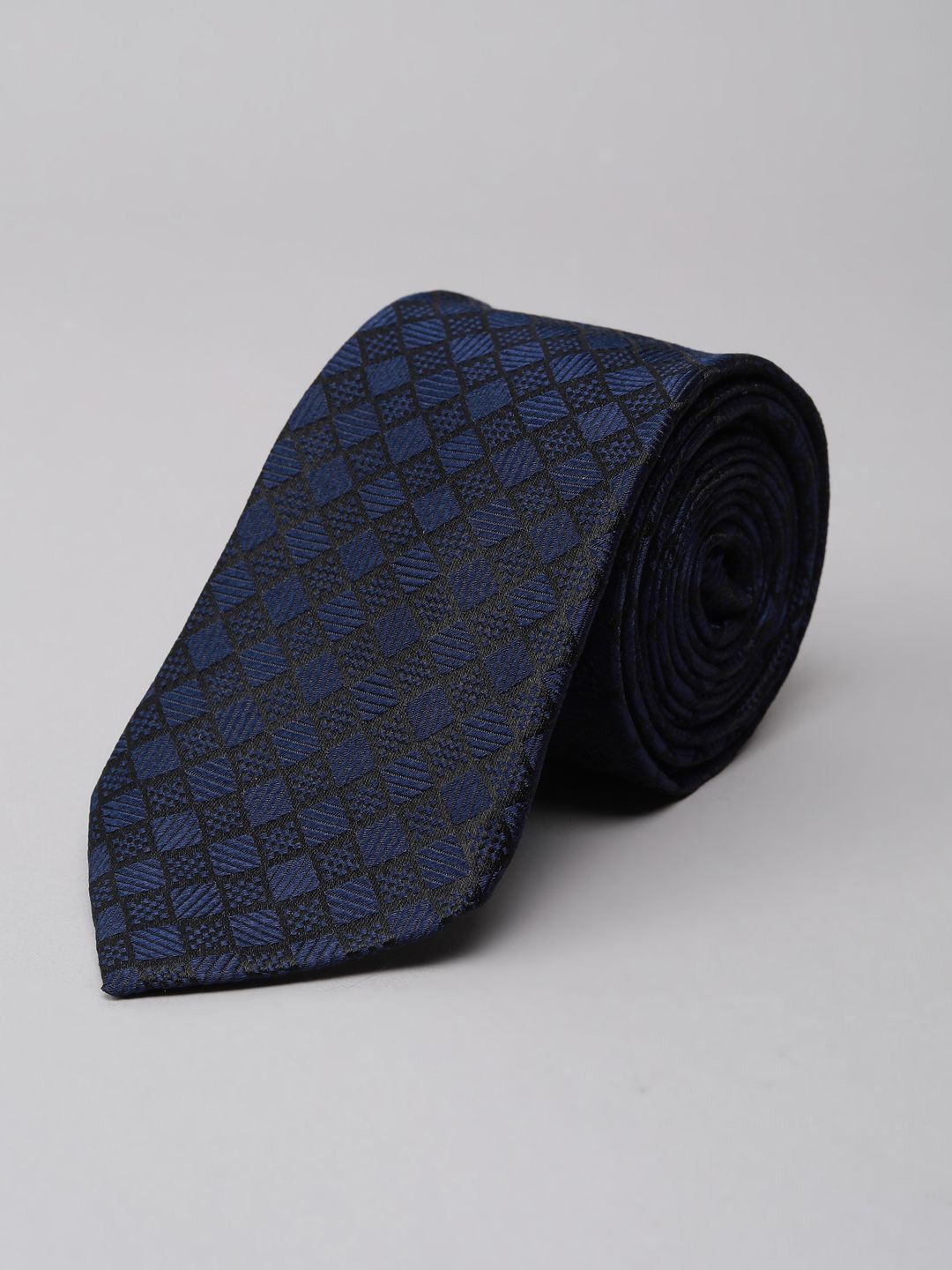 Peter England Men Woven Design Broad Tie