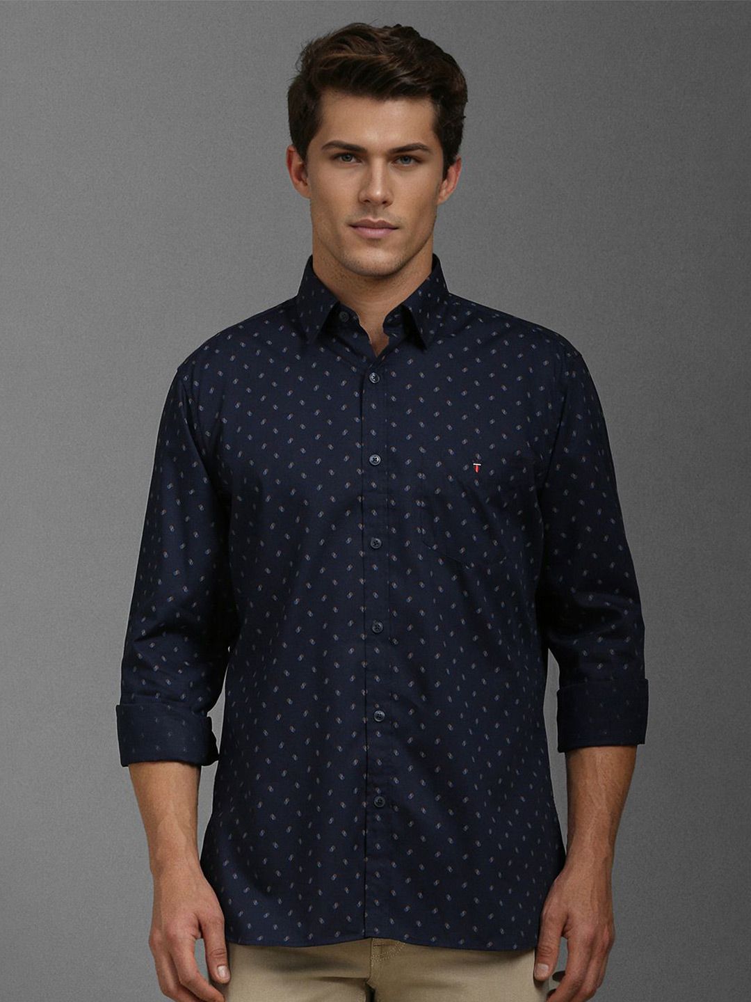 Louis Philippe Sport Men Slim Fit Opaque Printed Casual Shirt-picture-35