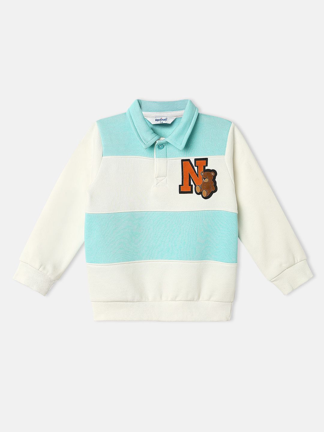 Nauti Nati Boys Colourblocked Striped Sweatshirt-picture-37