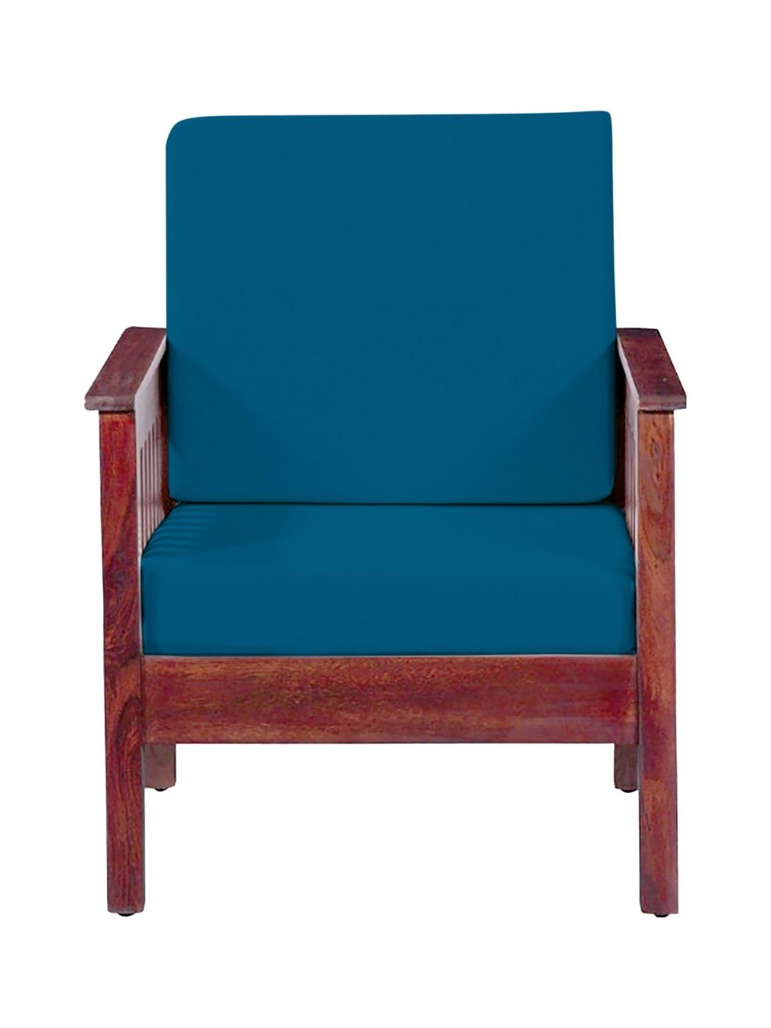 Lazi Blue Polyester Sofa Cover-image-42