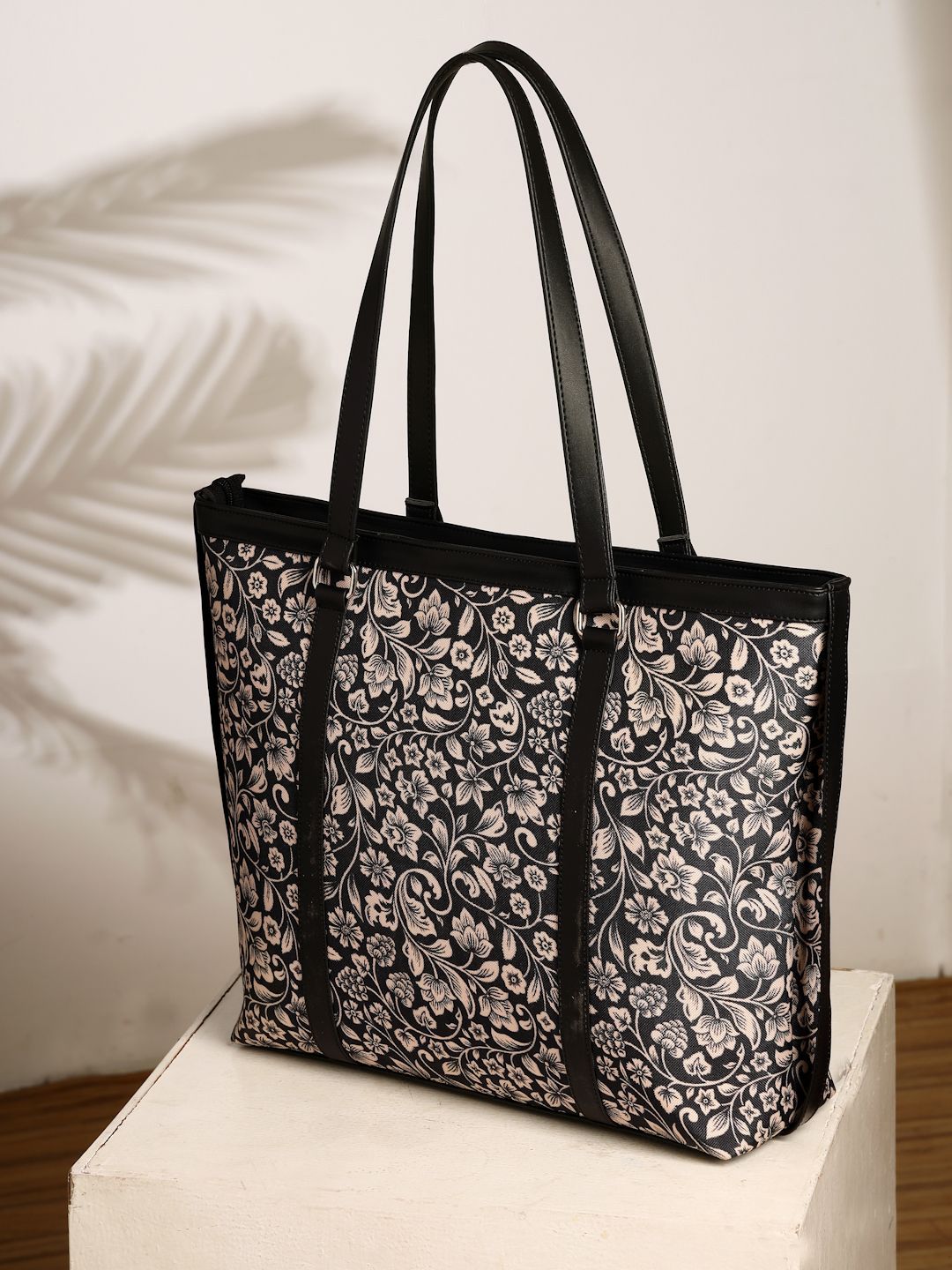 Anouk Floral Printed PU Shopper Tote Bag-picture-21
