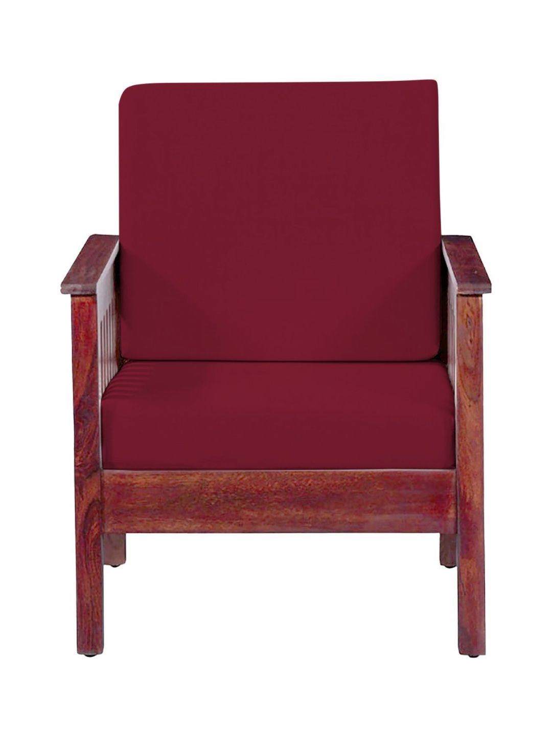 Lazi Maroon Polyester Sofa Cover-image-5