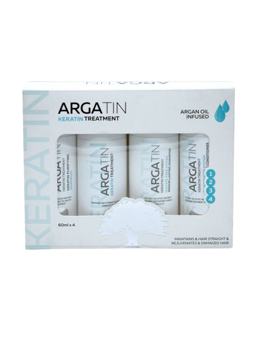 ARGATIN Set Of 4 Keratin Treatment Hair Care Combo- 60ml Each-image-32