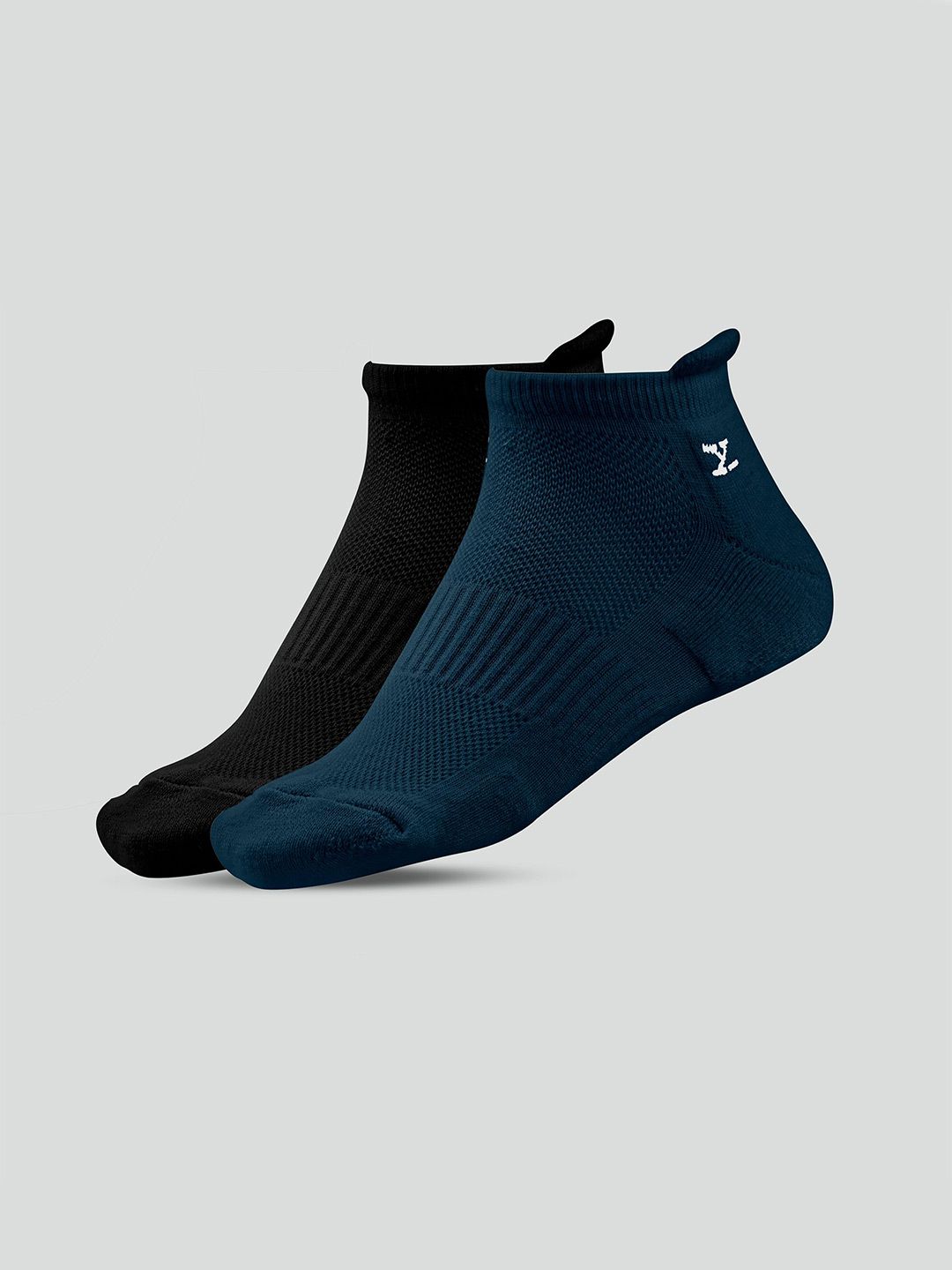 XYXX Men Pack Of 2 Cotton Ankle-Length Socks-image-41