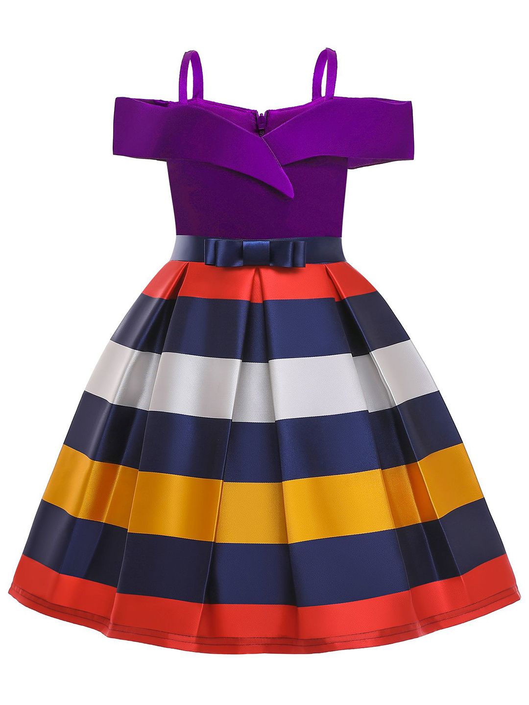 BAESD Embellished Satin A-Line Dress-picture-46