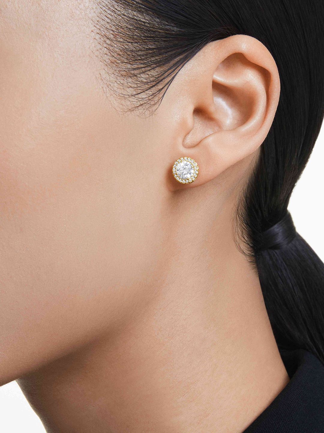 SWAROVSKI Gold-Plated Crystals Stone-Studded Studs Earrings-picture-6