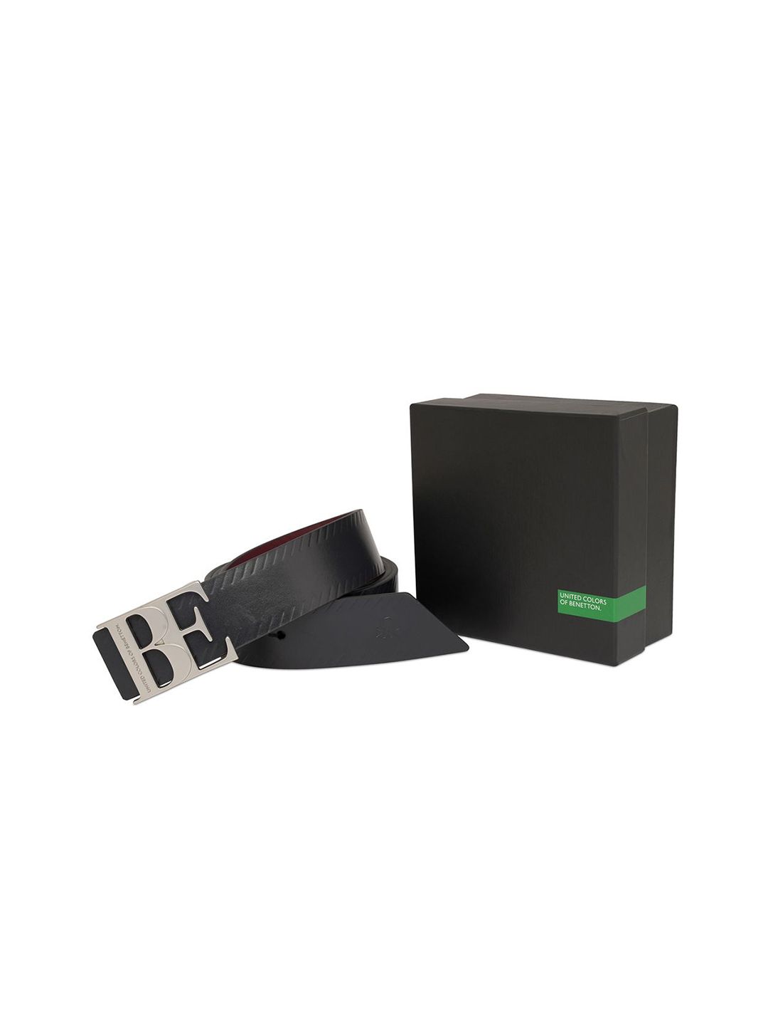 United Colors of Benetton Men Textured Leather Reversible Belt-picture-23