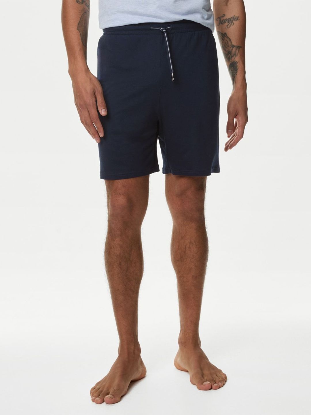 Marks & Spencer Men Cotton Lounge Shorts-picture-26