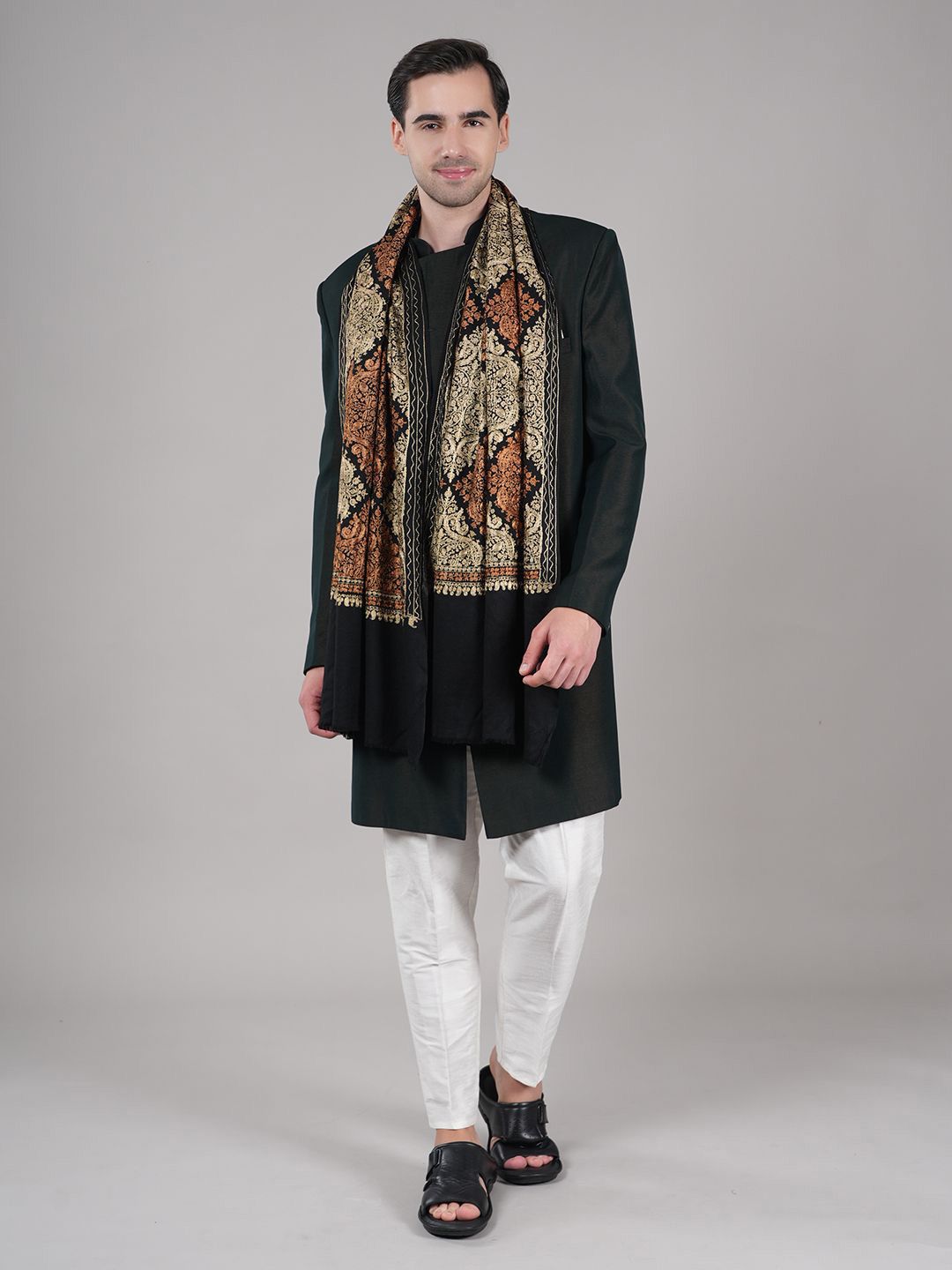 MUFFLY Unisex Embroidered Stole-picture-17