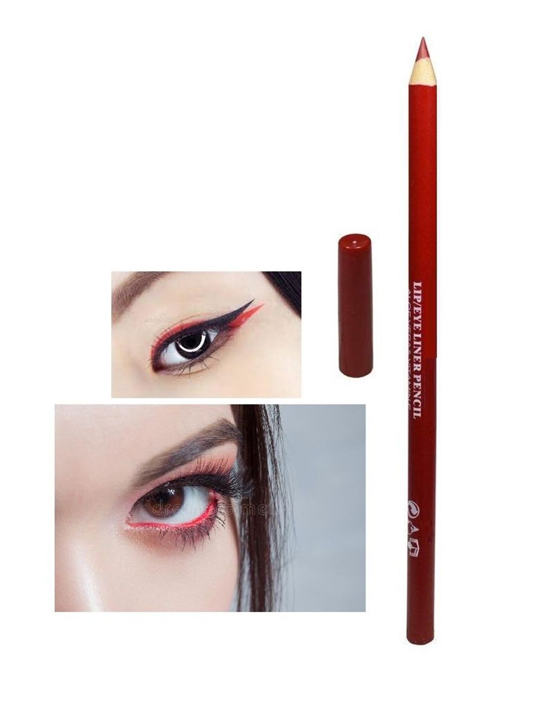 Herrlich Waterproof Long Lasting Pencil Kajal - 0.75 g - Red-picture-45