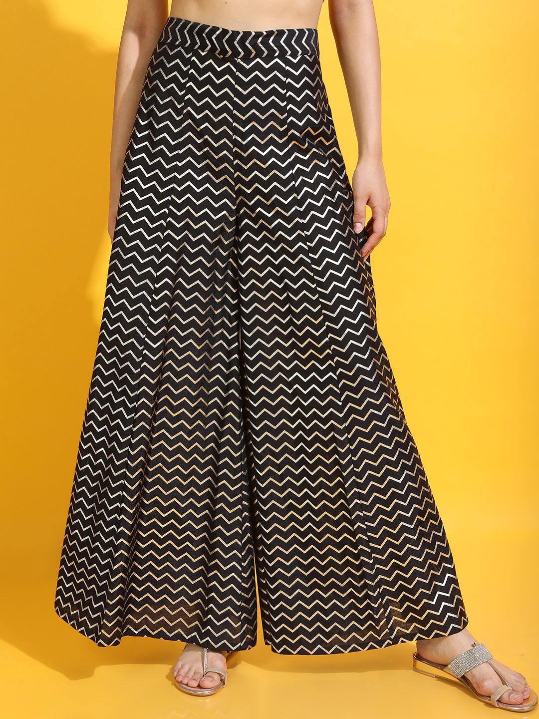 Vishudh Women Ethnic Motifs Printed Ethnic Palazzos-picture-28