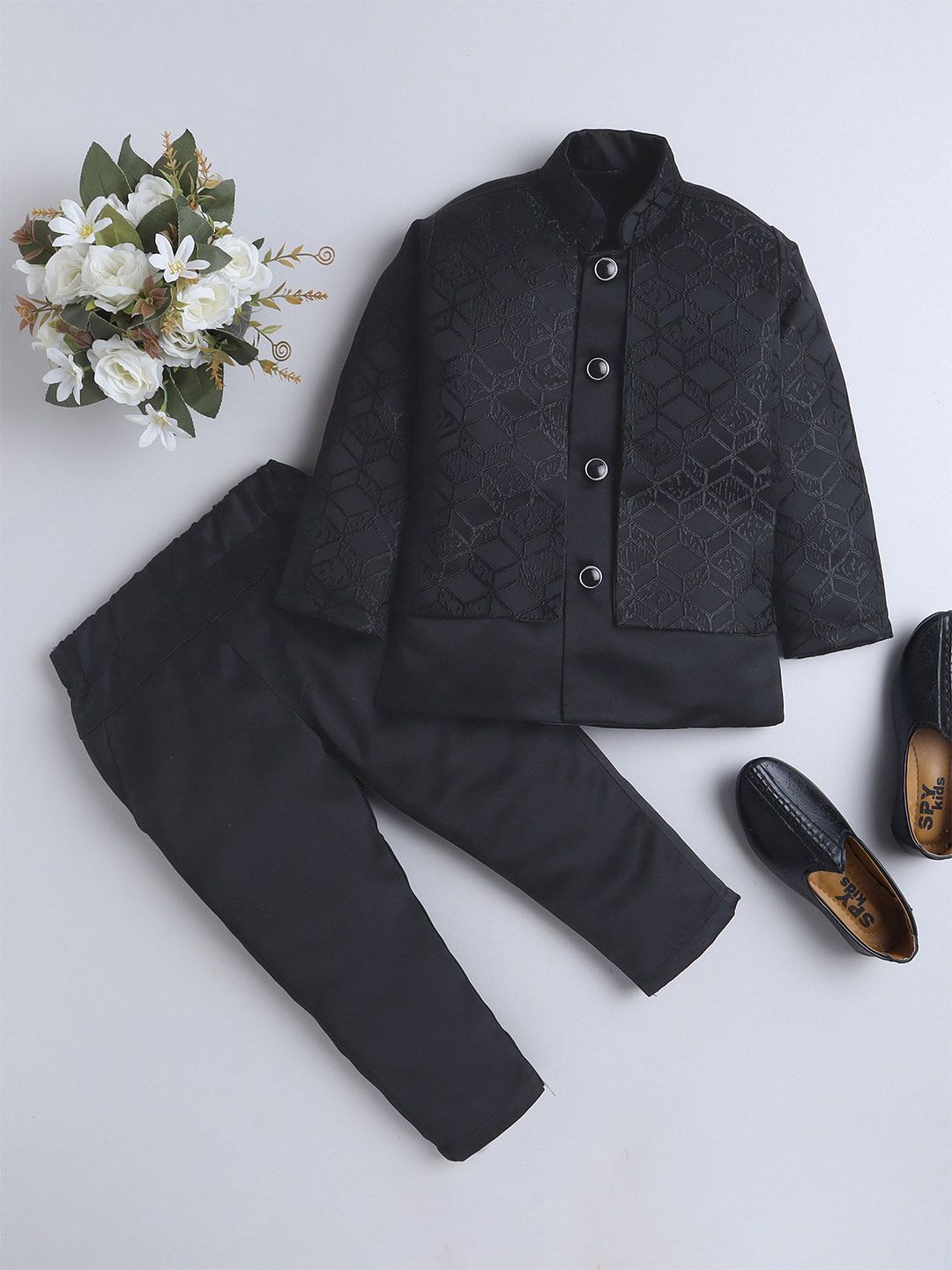 BAESD Boys Printed Blazer & Trouser-picture-57