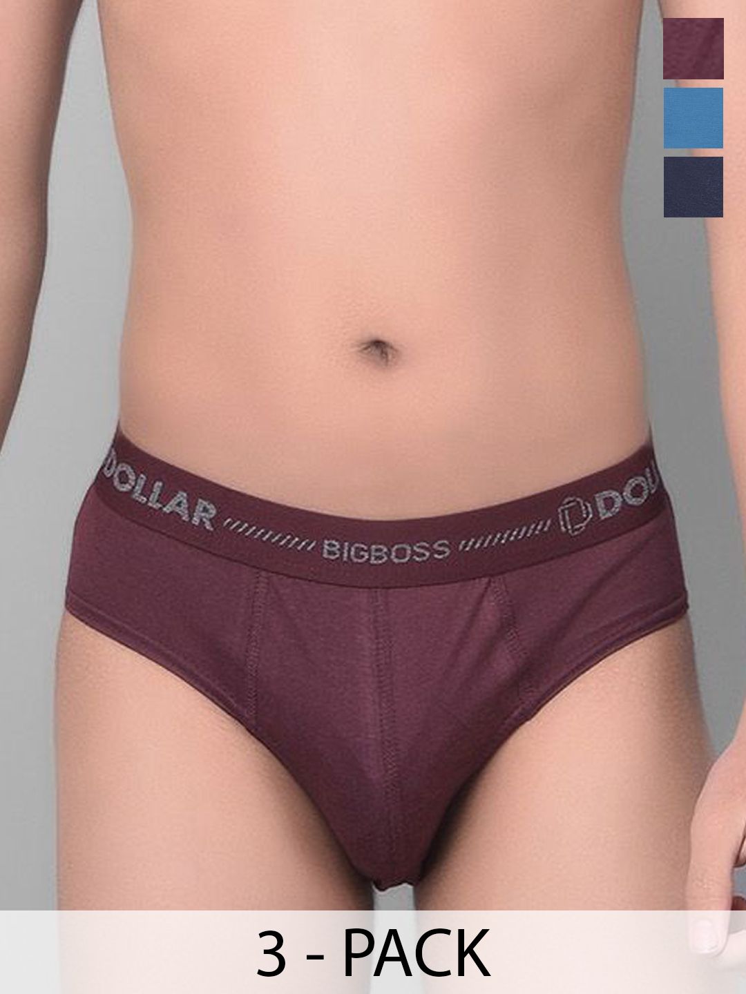 Dollar Bigboss Boys Pack Of 3 Assorted Basic Cotton Briefs-MBKBR-01-BBTOP-PO3-CO5-Assorted-picture-23