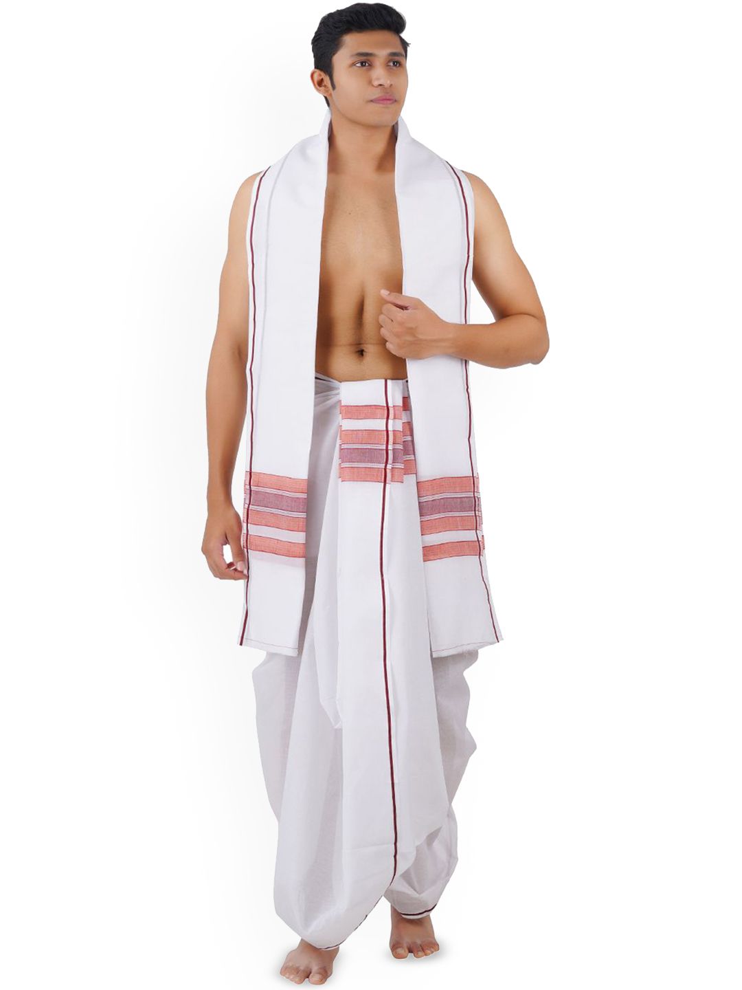 Ethazh Men Cotton Panjakacham with Angavastram-picture-19