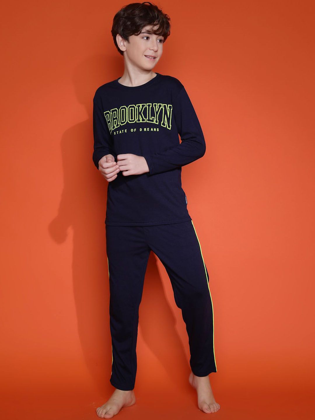 Lil Tomatoes Boys Typography Printed Night suit-picture-20