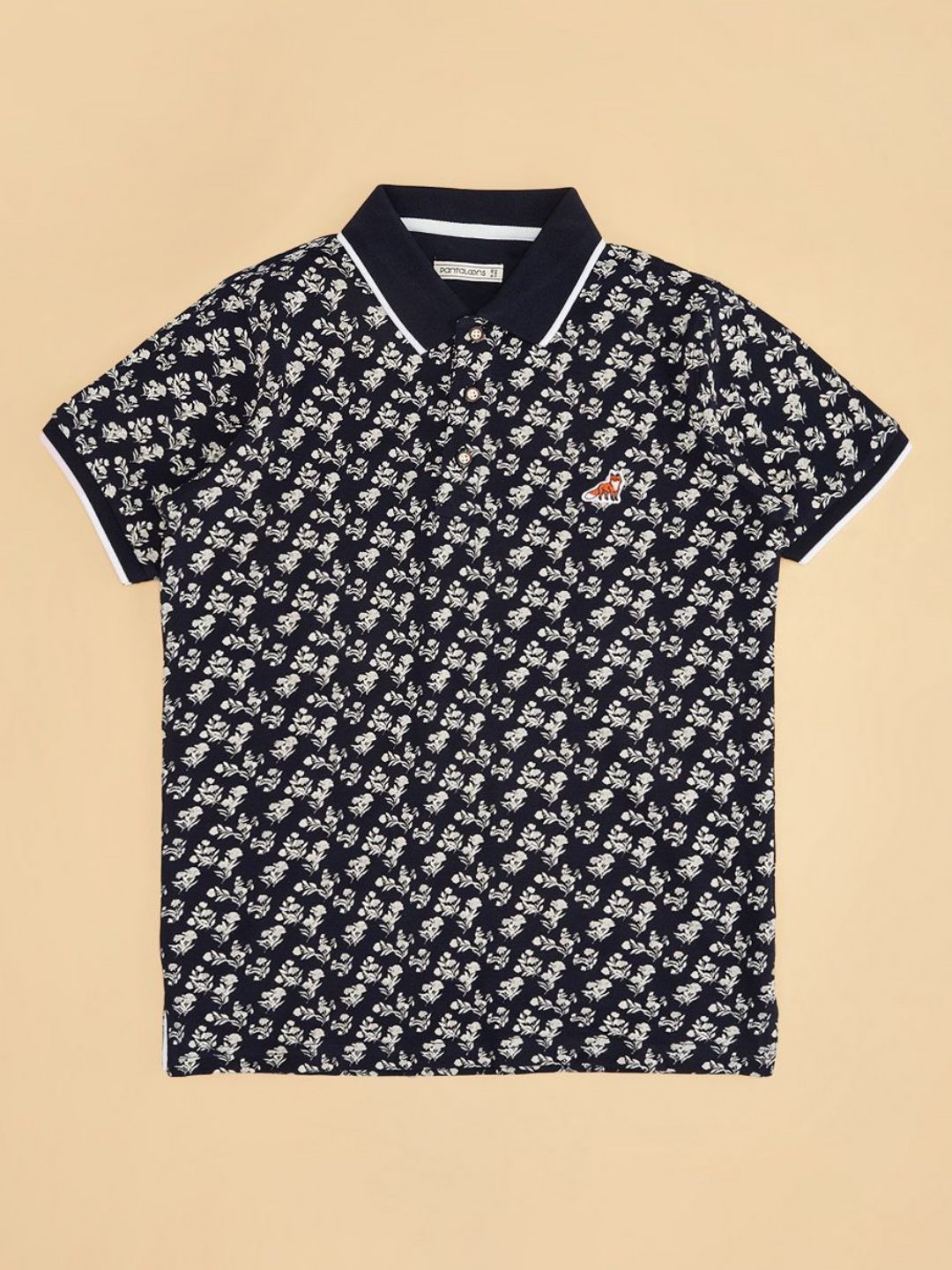 Pantaloons Junior Boys Floral Printed Polo Collar Cotton T-shirt-picture-30