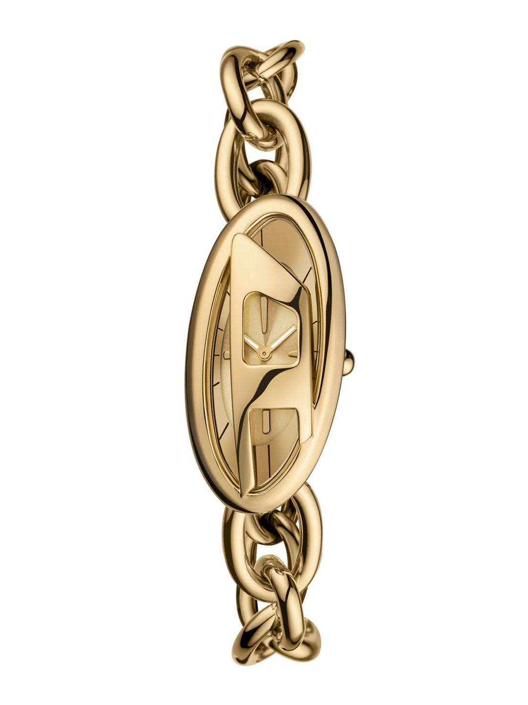 DIESEL Women Printed Dial & Stainless Steel Straps Analogue Watch AK_DZ5611